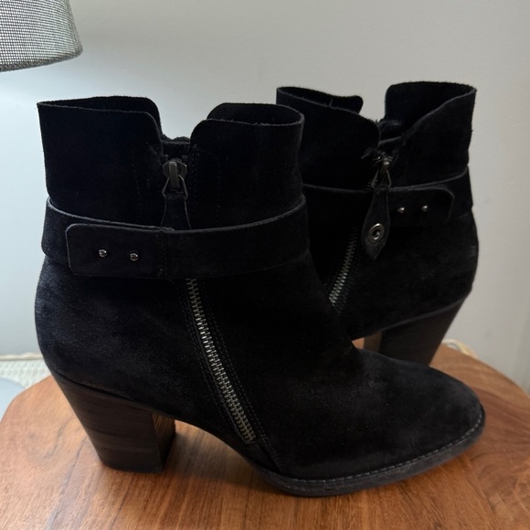 Paul Green Dallas 100% Leather Suede Ankle Booties - Picture 1 of 8